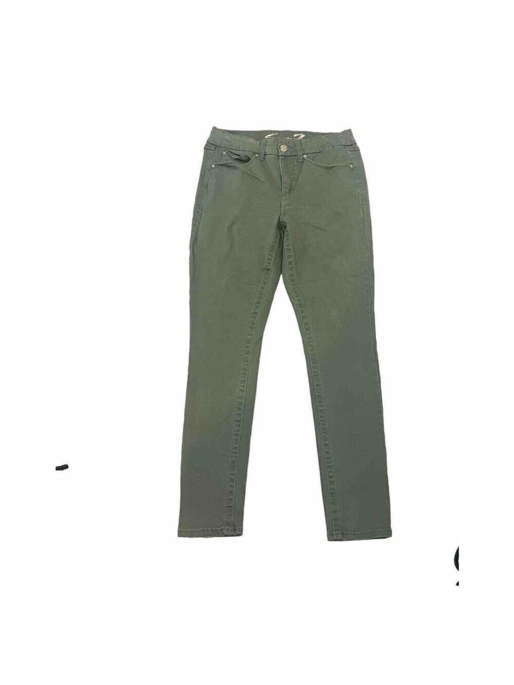 Seven7 Skinny Jeans Sz 8 Women Tummyless High Rise Slimming Green 28x29